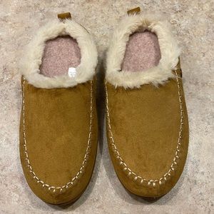 NEW Dearfoams Women's Bern Clog Slipper Whiskey L 9/10